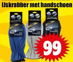Dirk IJskrabber met handschoen aanbieding