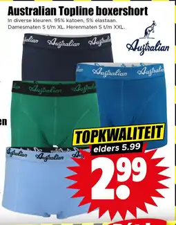 Dirk Australian Topline boxershort aanbieding