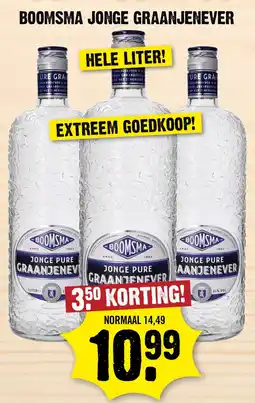 Dirk Boomsma Jonge Graanjenever aanbieding