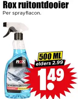 Dirk Rox ruitontdooier aanbieding
