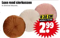 Dirk Luxe rond sierkussen aanbieding