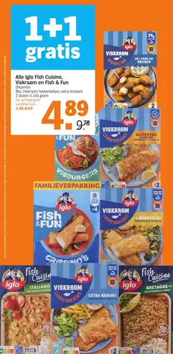 Albert Heijn Alle Iglo Fish Cuisine, Viskraam en Fish & Fun aanbieding