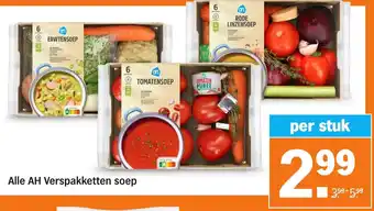 Alle AH Verspakketten soep