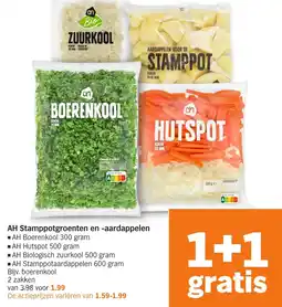 Albert Heijn AH Stamppotgroenten en -aardappelen aanbieding