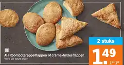 Albert Heijn AH Roomboterappelflappen of crème-brûléeflappen aanbieding