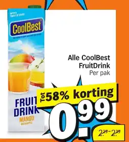 Albert Heijn Alle CoolBest FruitDrink aanbieding