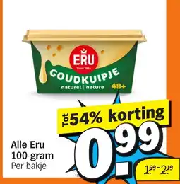 Albert Heijn Alle Eru 100 gram aanbieding