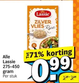 Albert Heijn Alle Lassie 275-450 gram aanbieding