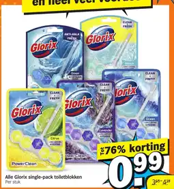 Albert Heijn Alle Glorix single-pack toiletblokken aanbieding
