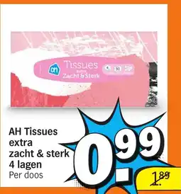 Albert Heijn AH Tissues extra zacht & sterk 4 lagen aanbieding
