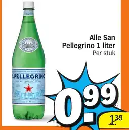 Albert Heijn Alle San Pellegrino aanbieding