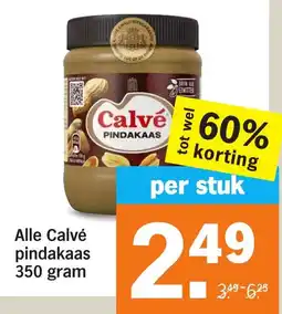 Albert Heijn Alle Calvé pindakaas aanbieding