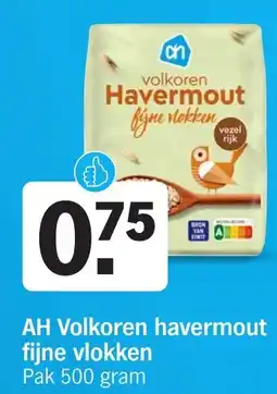 Albert Heijn AH Volkoren havermout fijne vlokken aanbieding