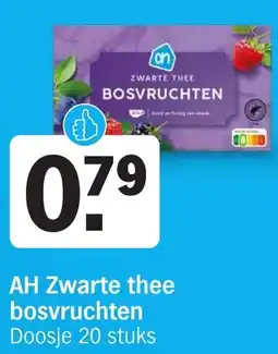 Albert Heijn AH Zwarte thee bosvruchten aanbieding