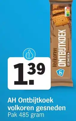 Albert Heijn AH Ontbijtkoek volkoren gesneden aanbieding