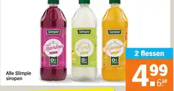 Albert Heijn Alle Slimpie siropen aanbieding
