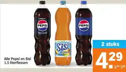 Albert Heijn Alle Pepsi en Sisi aanbieding