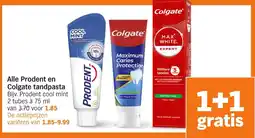 Albert Heijn Alle Prodent en Colgate tandpasta aanbieding