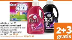 Albert Heijn Alle Reus t/m 23 wasbeurten en Fleuril aanbieding