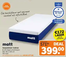 Albert Heijn Aanpasbaar matras aanbieding
