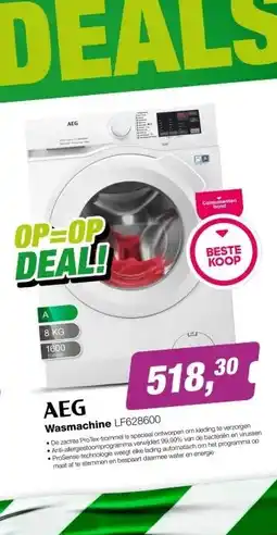 EP AEG LF628600 Serie 6000 ProSense Wasmachine aanbieding