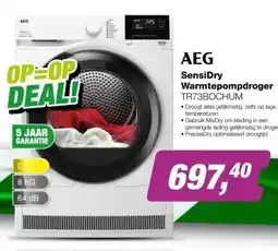 EP AEG TR73BOCHUM 7000 SensiDry Warmtepompdroger aanbieding