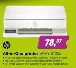 EP HP ENVY 6120e All-in-One Printer aanbieding