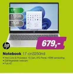 EP HP Notebook 17-cn3250nd aanbieding
