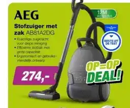 EP AEG AB81A2DG Stofzuiger met Zak aanbieding