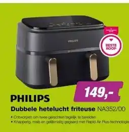 EP Philips NA352/00 3000 Serie Airfryer met 2 Manden aanbieding