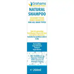 Etos Grahams Natural Shampoo 250 ML aanbieding