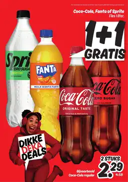 Dekamarkt Coca-Cola Fanta of Sprite aanbieding