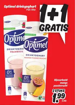 Dekamarkt Optimel drinkyoghurt aanbieding