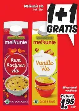 Dekamarkt Melkunie vla aanbieding