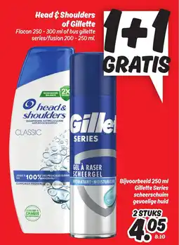 Dekamarkt Head & shoulders of gillette aanbieding