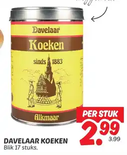 Dekamarkt Davelaar koeken aanbieding