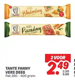 Dekamarkt Tante fanny vers deeg aanbieding