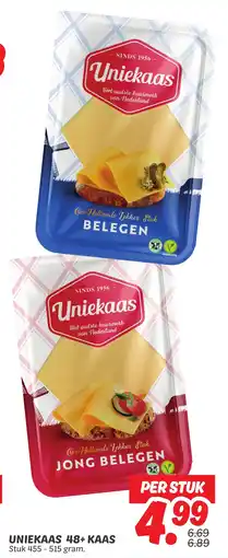 Dekamarkt Uniekaas 48+ kaas aanbieding