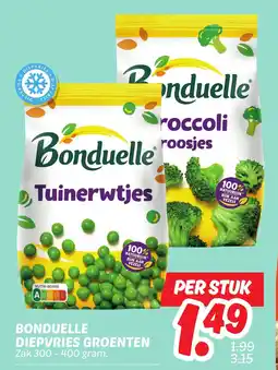 Dekamarkt Bonduelle diepvries groenten aanbieding
