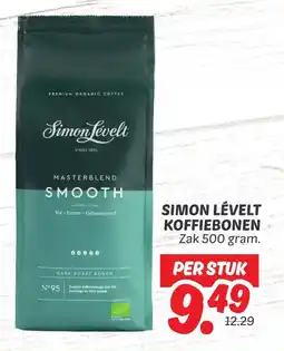 Dekamarkt Simon lévelt koffiebonen aanbieding