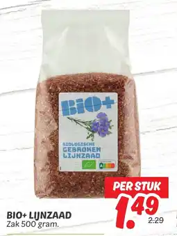 Dekamarkt Bio+ lijnzaad aanbieding