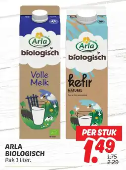 Dekamarkt Arla biologisch aanbieding