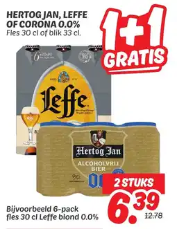 Dekamarkt Hertog jan leffe of corona 0.0% aanbieding