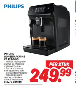 Dekamarkt Philips bonenmachine ep 1220 00 aanbieding