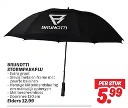 Dekamarkt Brunotti stormparaplu aanbieding