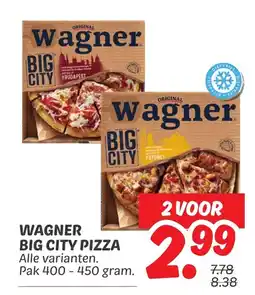 Dekamarkt Wagner big city pizza aanbieding