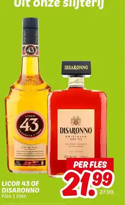 Dekamarkt Licor 43 of disaronno aanbieding
