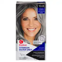 Kruidvat Kruidvat 10.8 Titanium Zilvergrijs Crème Haarkleuring aanbieding