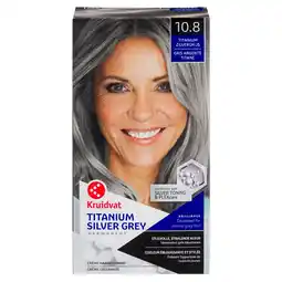 Kruidvat Kruidvat 10.8 Titanium Zilvergrijs Crème Haarkleuring aanbieding