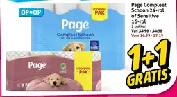 Hoogvliet Page Compleet Schoon 24-rol of Sensitive 16-rol aanbieding